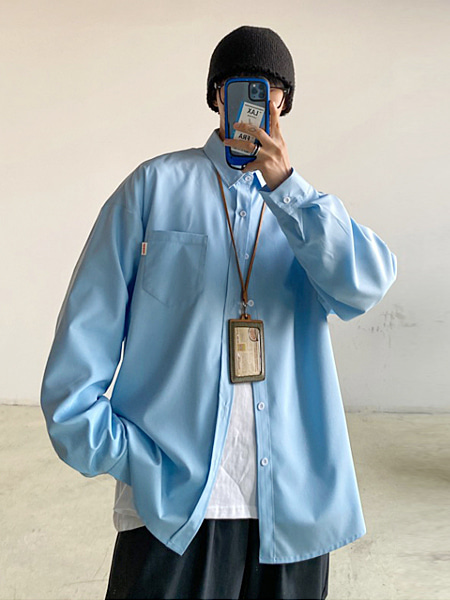 [리퍼브]허니 데일리 오버핏 컬러 셔츠 - 99스트릿