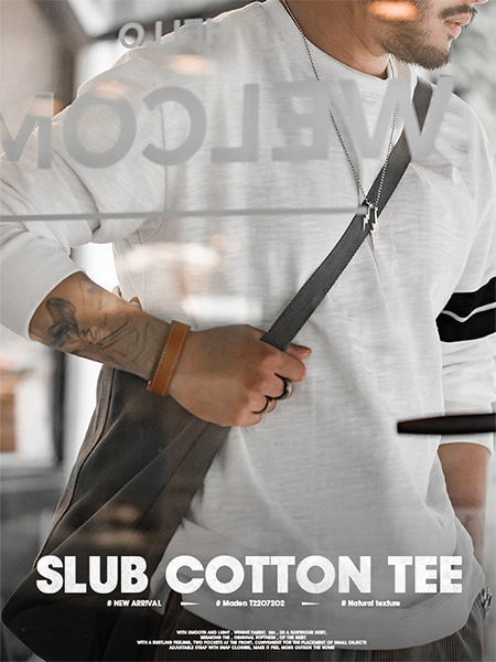 [AMECAJI] Slub Cotton Long Sleeves T - 99스트릿
