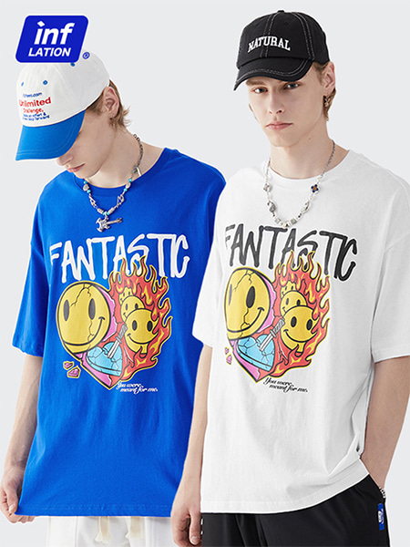 Fanta Smile Oversize Short Sleeves T - 99스트릿