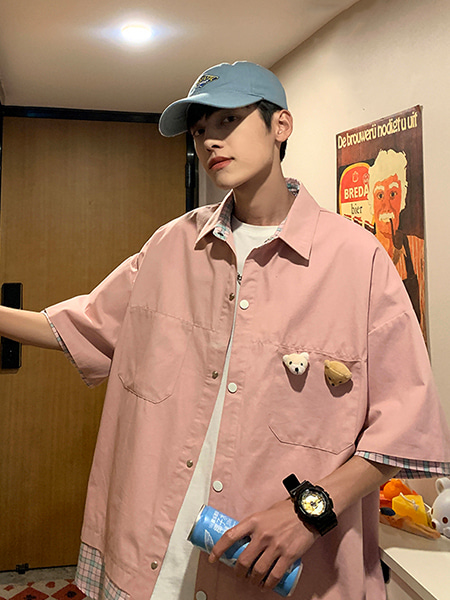 ♡[당일배송]리브 투독 오버핏 셔츠 - 99스트릿