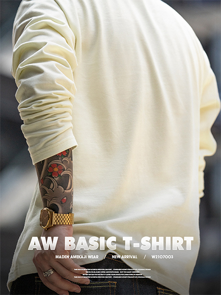 [AMECAJI] Aw Basic T Shirt - 99스트릿