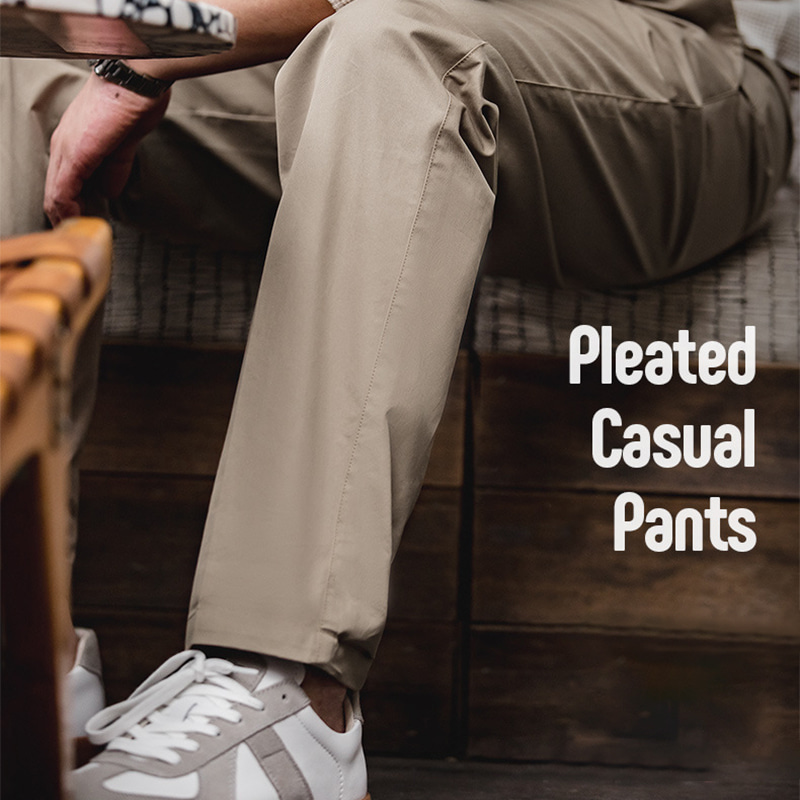 [당일배송][AMECAJI] Pleated Casual Pants - 99스트릿